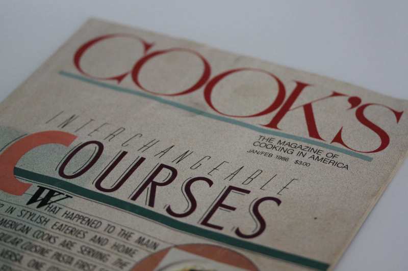 Cook's Magazine cover