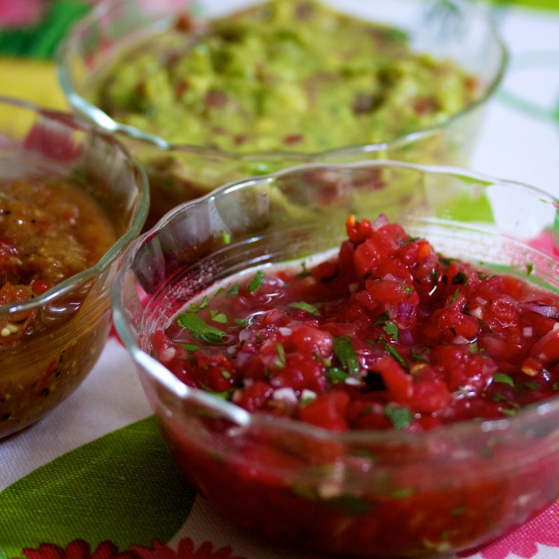 Salsas and guacamole