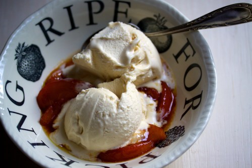 Honey-Rosemary-Ginger Ice Cream