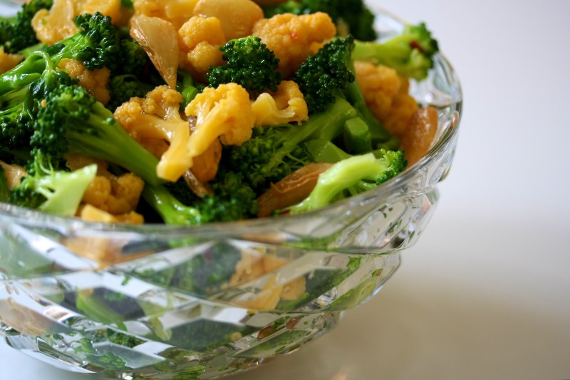Broccoli Cauliflower Salad