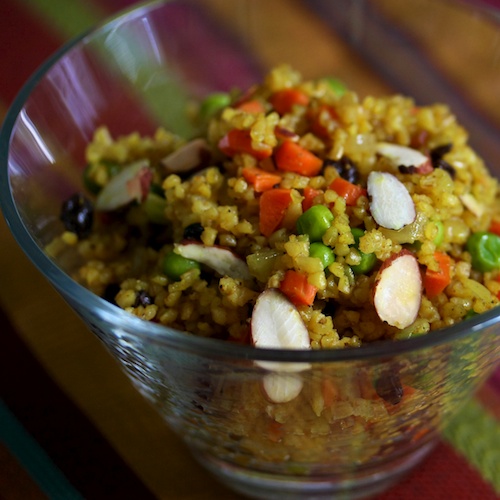 A bulgur display of powder. | Gourmandistan