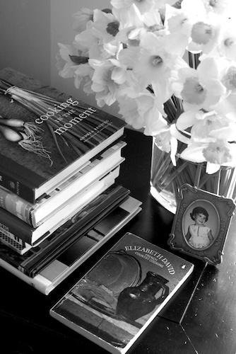 Cookbooks & daffodils