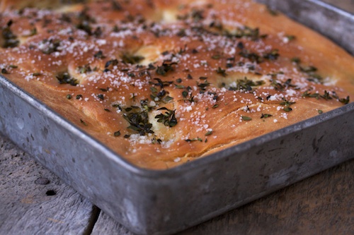 Duck fat focaccia