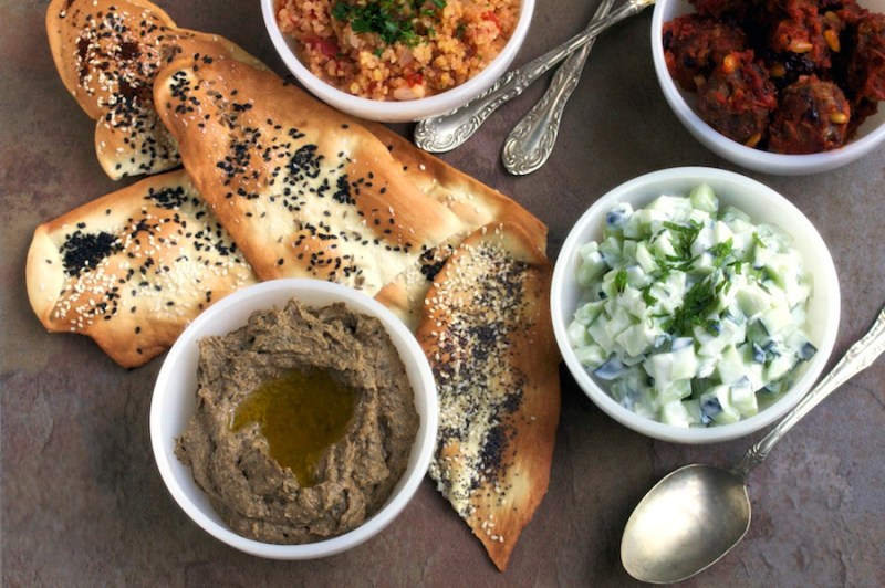 lavash and meze