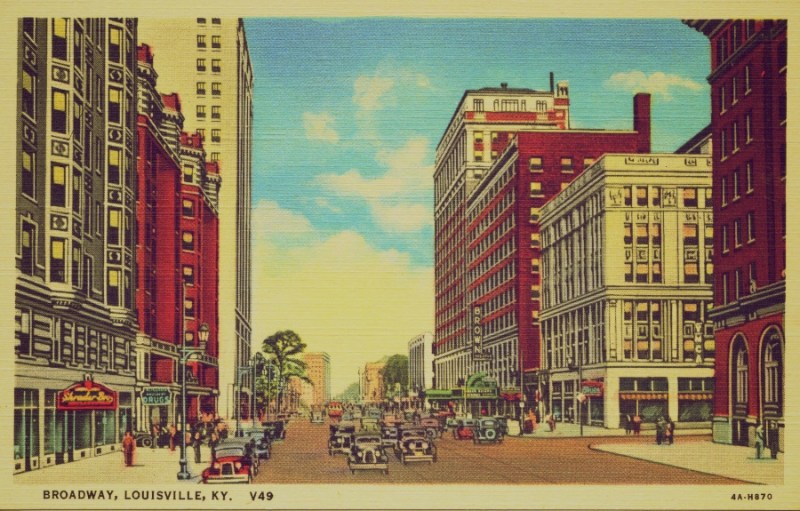 Broadway postcard