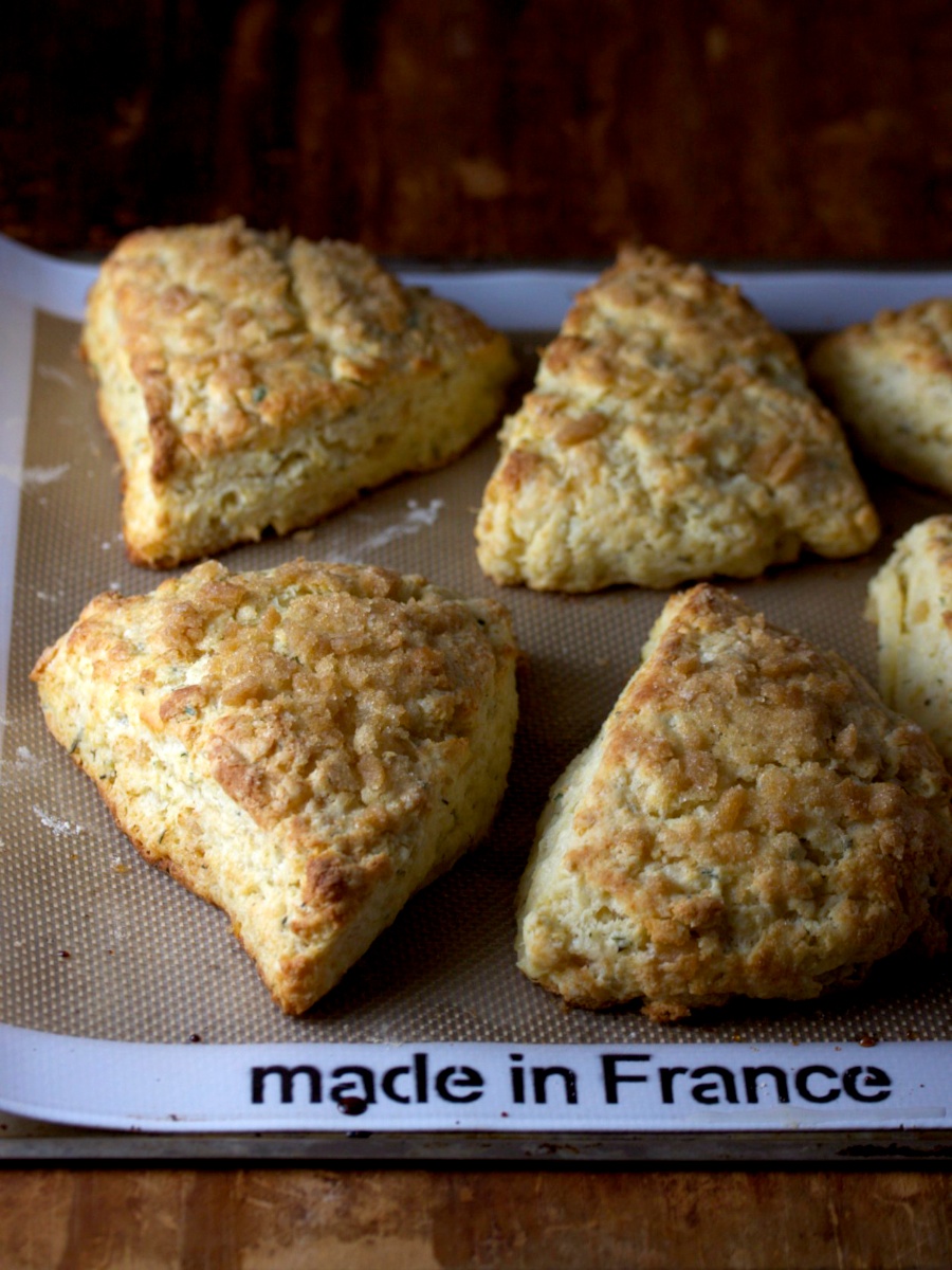 Putting a little snap into scones with pear, ginger and rosemary