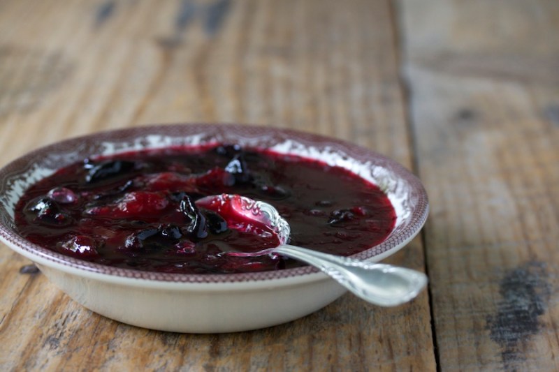 Damson plum jam