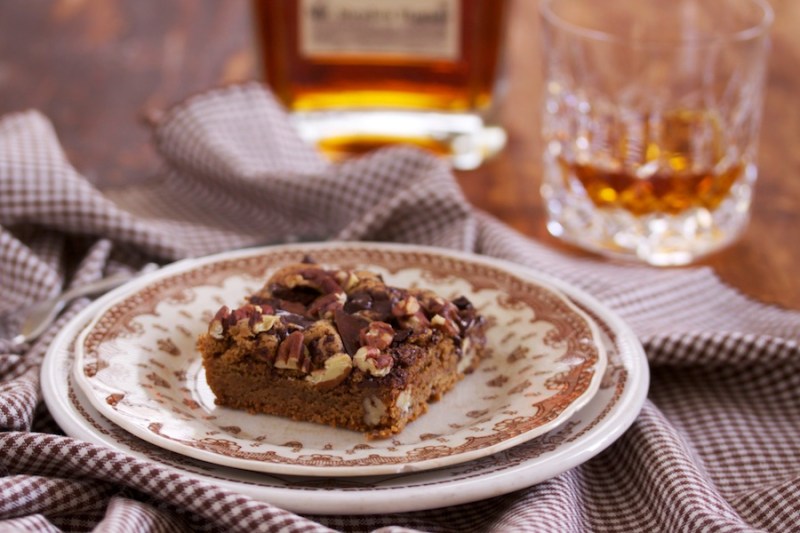 Bourbon Chocolate Blonde Brownies