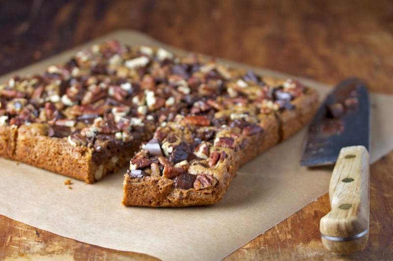 Bourbon Chocolate Blonde Brownies