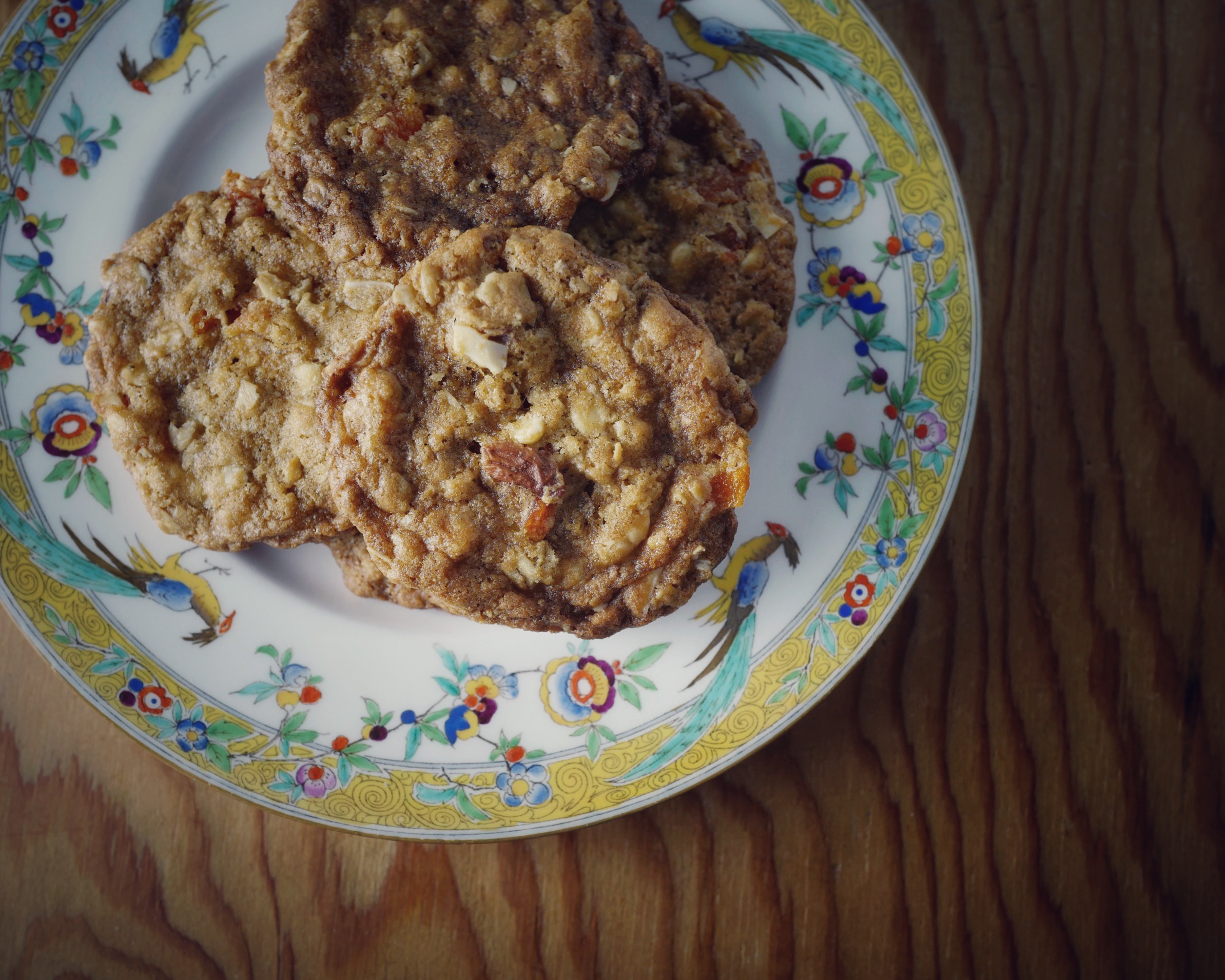 Cardamom apricot oatmeal cookies delightfully dispose of white
chocolate